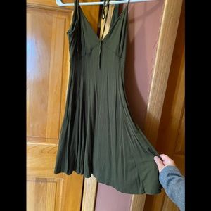 Olive green dress